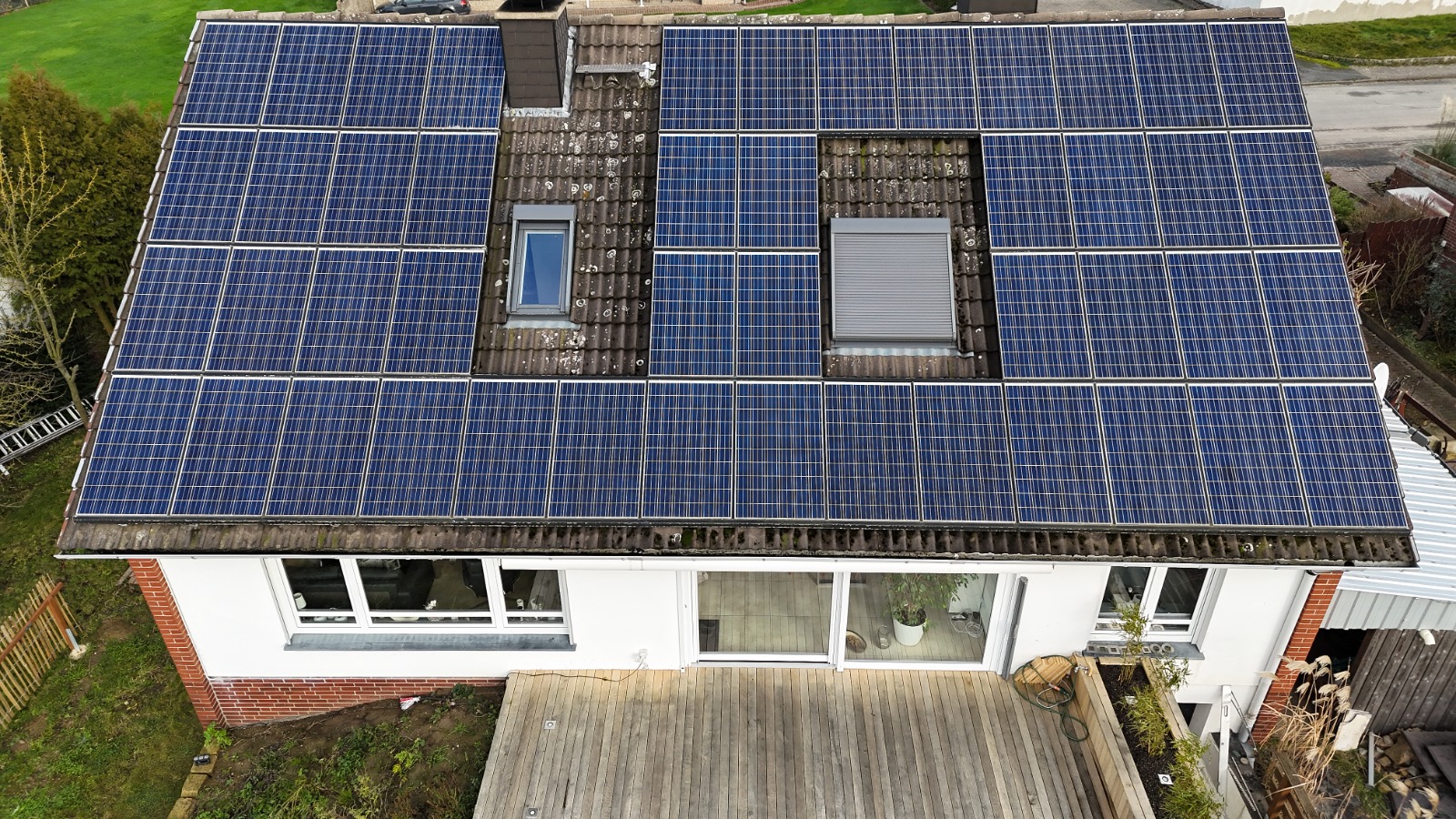 Dachfläche hinten 97qm